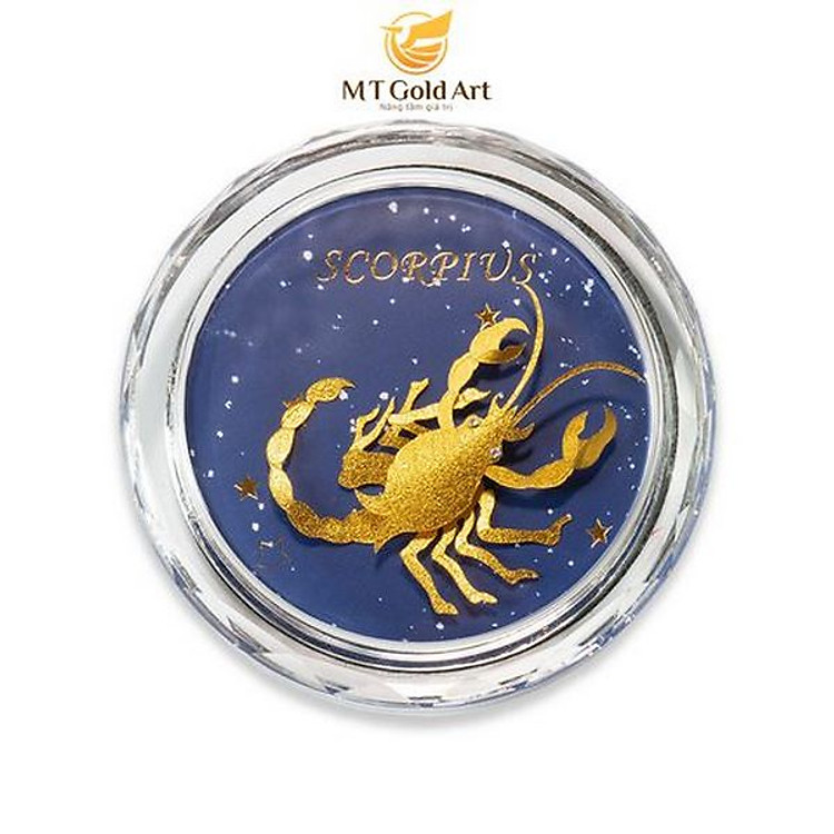 Chặn Giấy Cung Hoàng Đạo Dát Vàng 24k - Ảnh 3