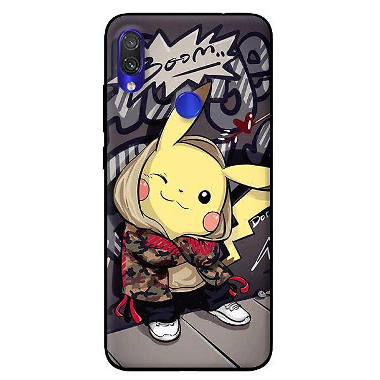 Ốp lưng in cho Xiaomi Redmi Note 7 mẫu Pikachu - Hàng chính hãng