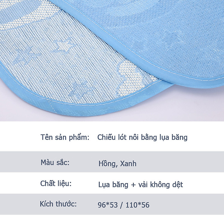 Chiếu lót nôi trẻ sơ sinh - Hồng Chính hãng Giá rẻ - Hình ảnh 3