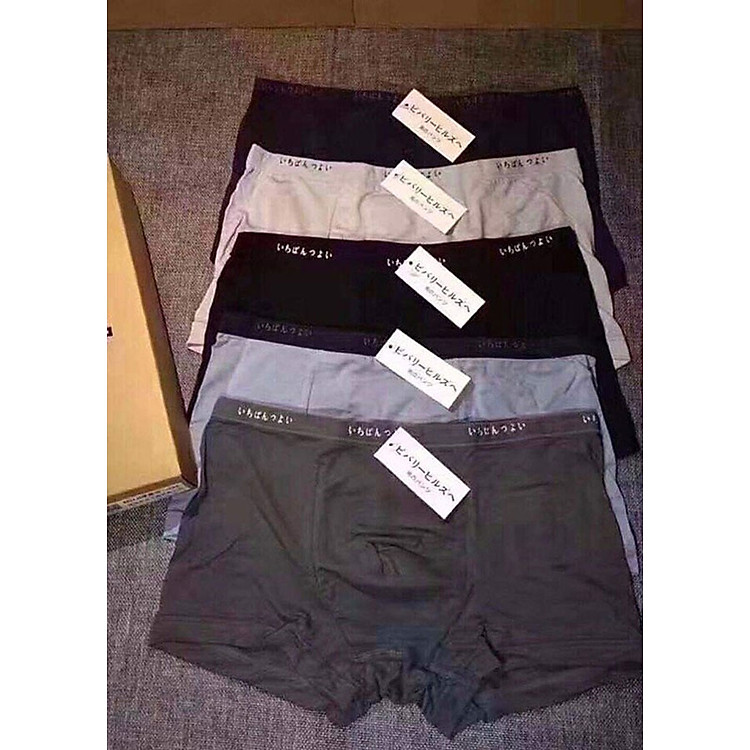 COMBO HỘP 5 Quần Lót ĐÙI Nam Xuất Nhật Cao Cấp (MIX NGẪU NHIÊN)