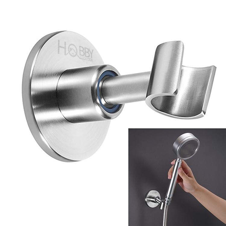 Giá giữ vòi sen inox 304 dán tường Hobby home decor GVSI có keo dán