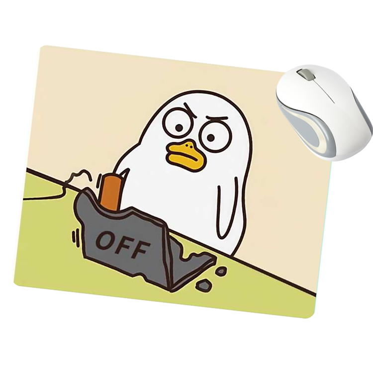 Miếng Lót Chuột MousePad Cá Koi Capybara Vịt OFF Heo Trà Sữa Hoạt Hình Labubu dùng trong văn phòng, cao su chống truợt_ Hàng chính hãng