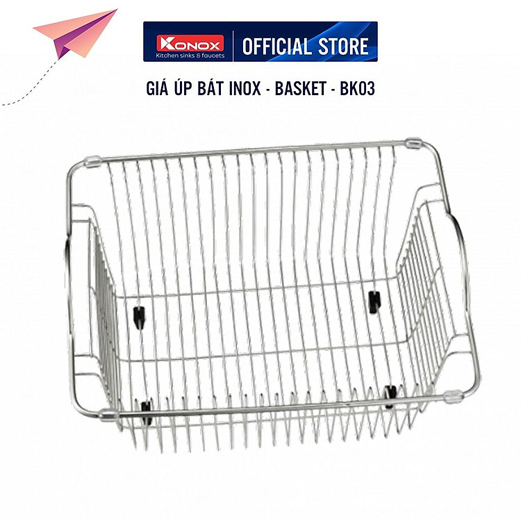 Giá úp bát inox KONOX - Basket BK02