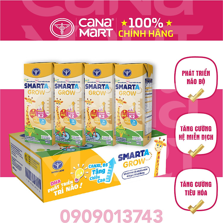 Thùng sữa Nutricare Smarta Grow cho trẻ Tin cậy Giá rẻ - Hình ảnh 2