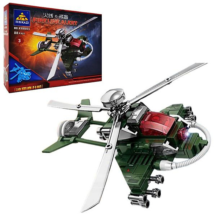 Đồ Chơi Lắp Ráp Máy Bay Trực Thăng Kazi Chính hãng Giá rẻ - Hình ảnh 2