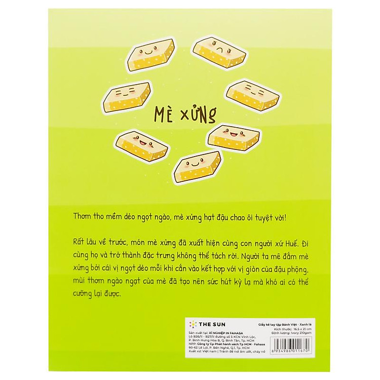 Giấy Kê Tay Tập Bánh Việt - The Sun (Màu Xanh Lá) - Ảnh 3