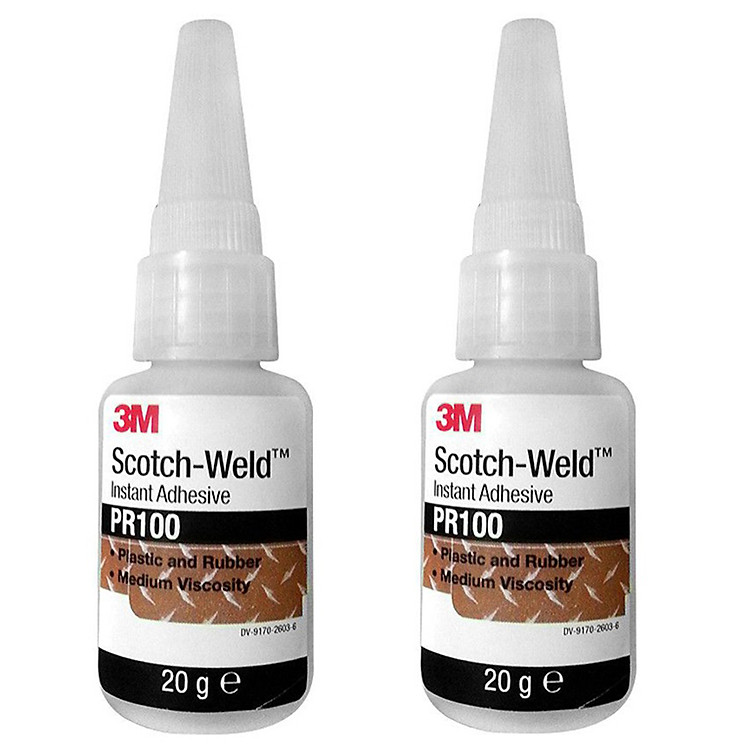 Bộ 2 chai keo dán đa năng siêu dính Scotch-Weld 20g 3M PR100