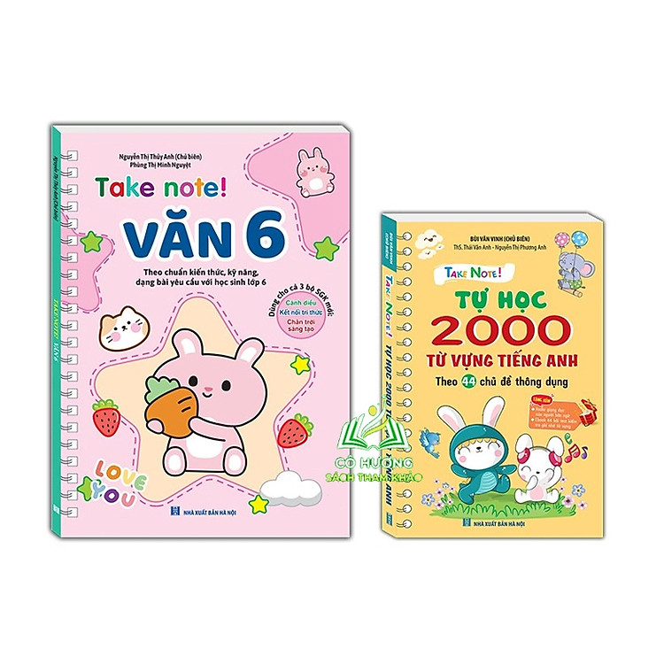 TAKE NOTE! Văn 6 và TAKE NOTE! Tự học 2000 từ vựng tiếng anh