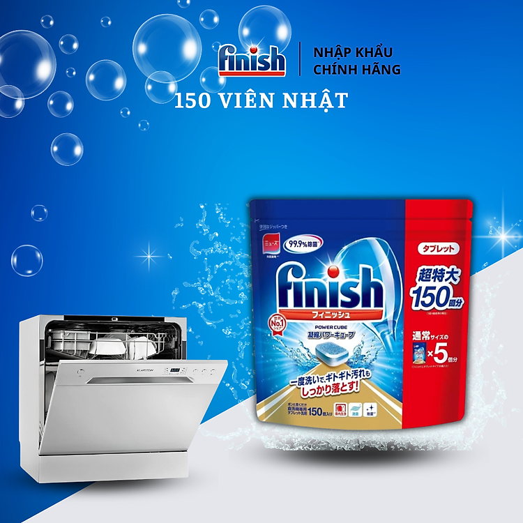 Combo Viên rửa bát finish Quantum Ultimate 50 Viên + muối rửa bát finish 1.2kg + nước làm bóng finish 40ml dùng cho Máy rửa bát chén ( combo finish rửa bát cao cấp nhất hiện nay )