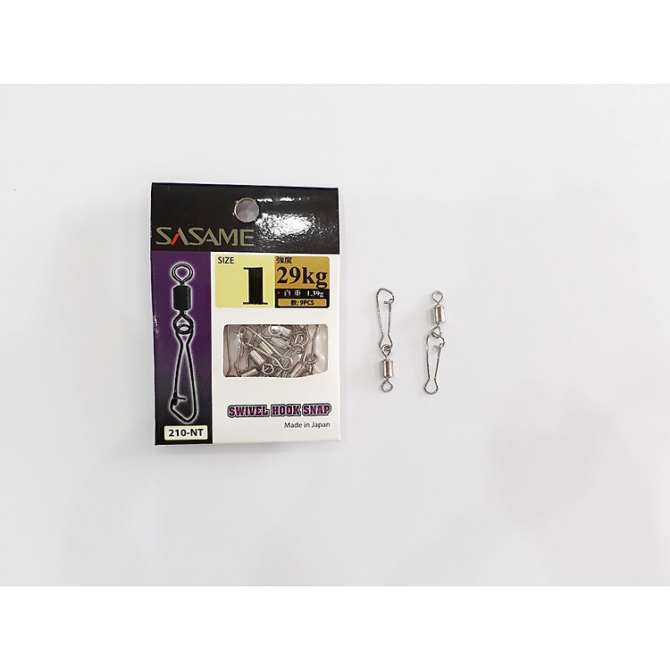 2 Vỉ Ma Ní Sasame Swivel Hook Snap