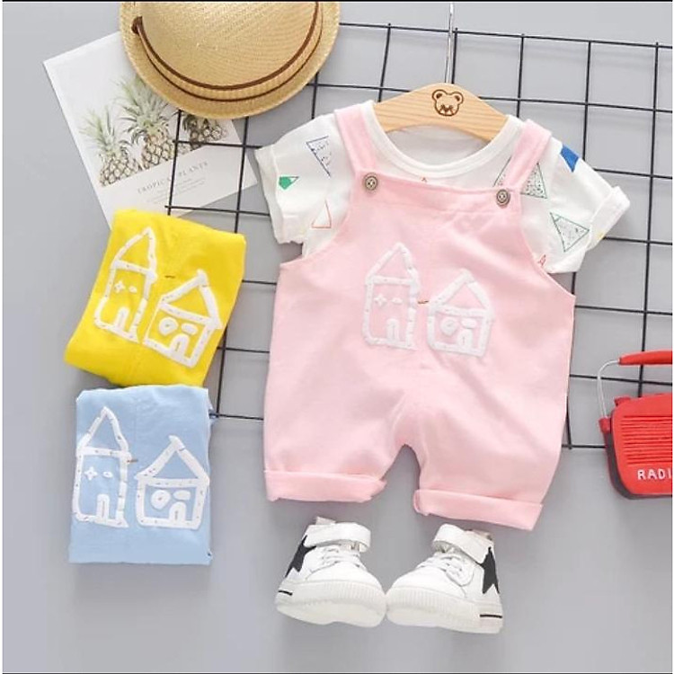 TRỌN BỘ_ÁO KÈM YẾM NGÔI NHÀ NHỎ SIÊU CƯNG CHO BÉ 8-18KG