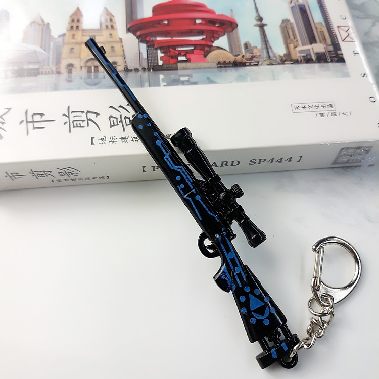 Móc khóa game PUBG Mẫu M24 - Đen Xanh