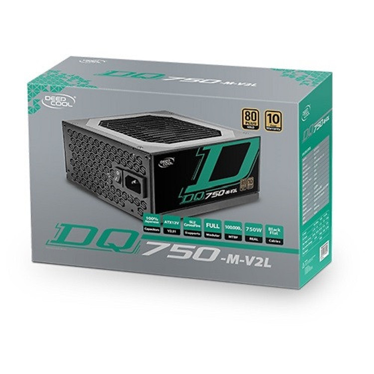 Nguồn Deepcool DQ750-M V2 – 80 Plus Gold - Hàng chính hãng
