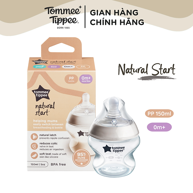 Ty ngậm silicon Tommee Tippee 6-18 tháng