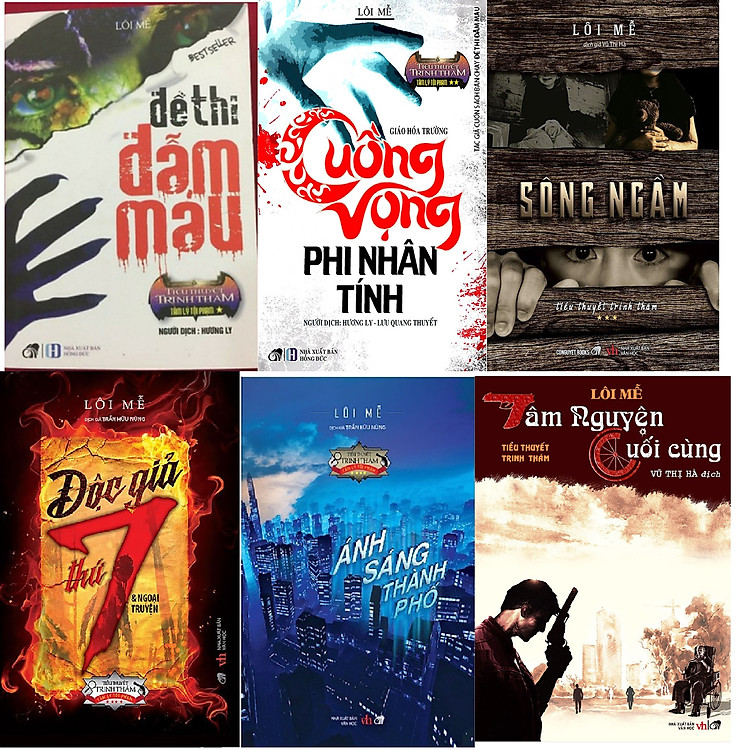 COMBO Trọn bộ của tác giả Lôi Mễ: đề thi đẫm máu + Cuồng vọng phi nhân tính + Sông ngầm + Độc giả thứ 7 + Ánh sáng thành phố + Tâm nguyện cuối cùng (tặng kèm bookmark)