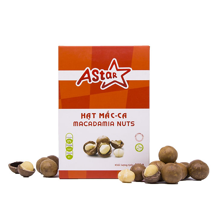 Hạt Mắc Ca Úc Astar 151g Nứt Vỏ Cao Cấp Nhập Khẩu