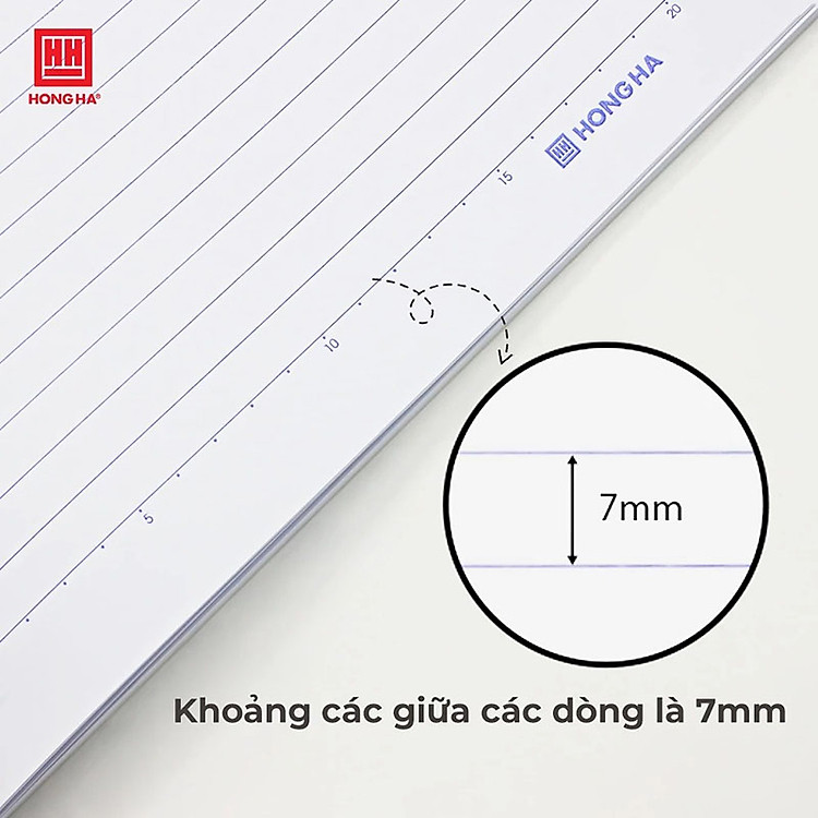 Vở Kẻ Ngang Hồng Hà 200 Trang (Gáy Vuông Ép Keo, GenZ 1101, 58 gm2, 180 x 252 mm) - Ảnh 3