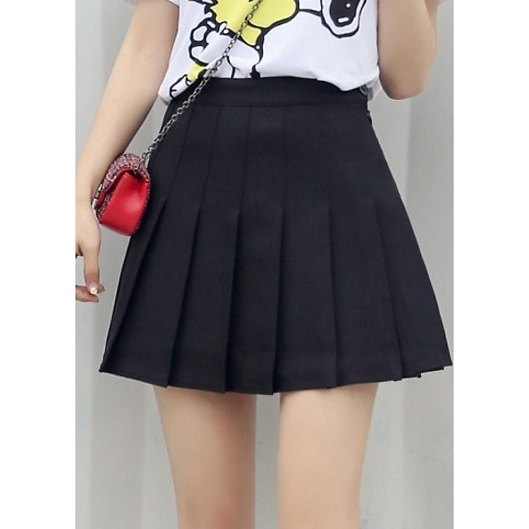 Chân váy xoè xếp li dáng ngắn có quần trong_Chân váy Tennit931