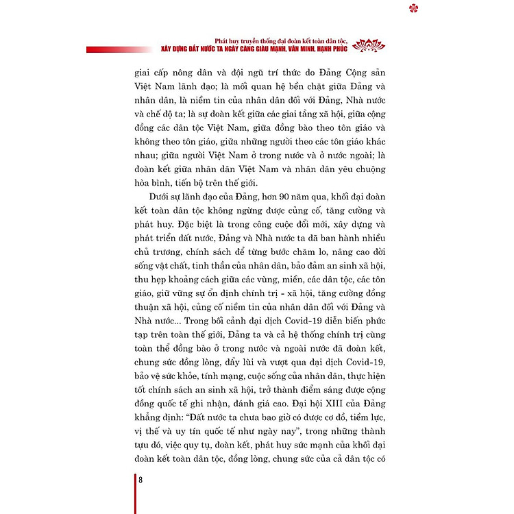 Phát huy truyền thống đại đoàn kết dân tộc xây dựng đất nước ta ngày càng giàu mạnh, văn minh hạnh phúc (Xuất bản lần thứ hai) - Ảnh 4