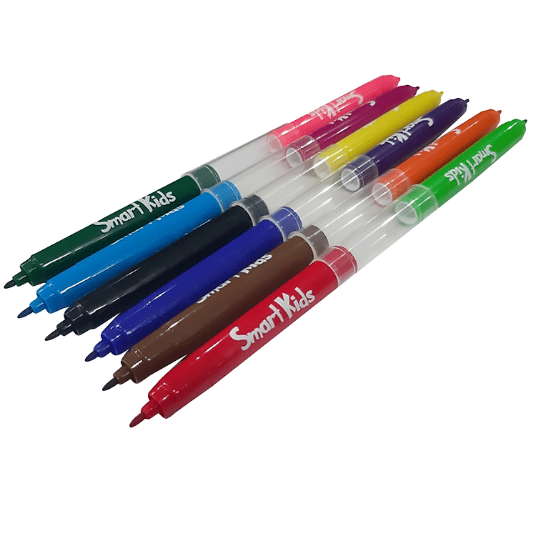 Bút lông màu rửa được Smartkids SK-WM204 (12 màu/hộp) - Ảnh 4