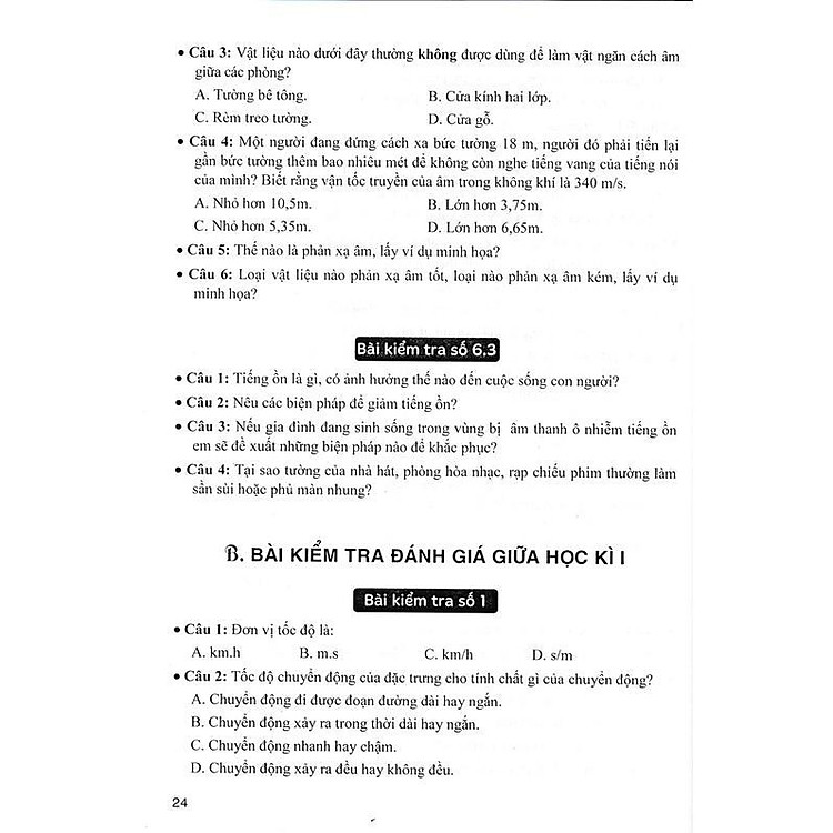 Đề Kiểm Tra, Đánh Giá Vật Lí Lớp 7 - Khoa Học Tự Nhiên - Bám Sát SGK Kết Nối Tri Thức Với Cuộc Sống - Ảnh 2