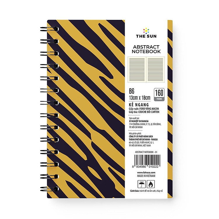 Sổ Lò Xo Bìa Cứng Abstract B6 (160 trang 80gsm) - Ảnh 2