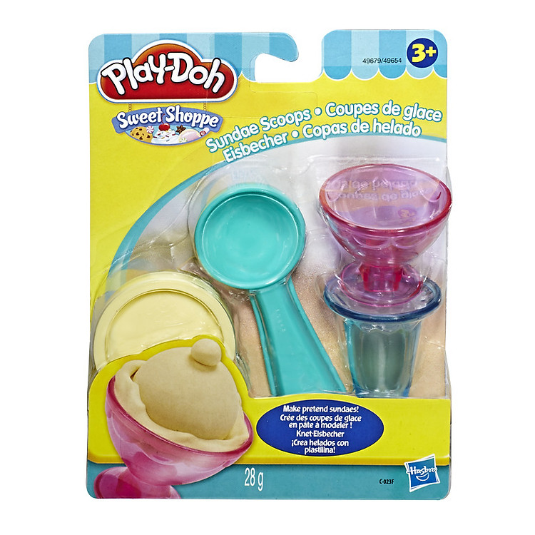 Bộ đồ chơi đất nặn dụng cụ làm kem mini Play Doh