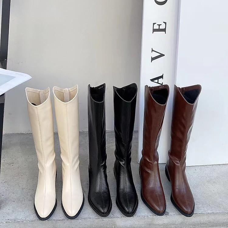 BOOT Bốt cổ vát kéo khóa siêu hot