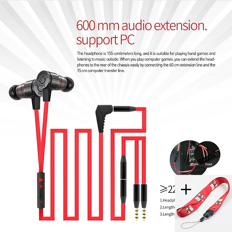 Tai nghe nhét tai Plextone G25 Gaming chống ồn, nghe nhạc hay, dùng tốt cho điện thoại, hàng chính hãng