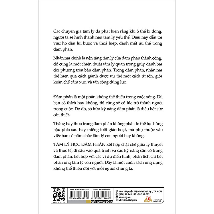 Tâm Lý Học Đàm Phán - Tái Bản - Ảnh 2