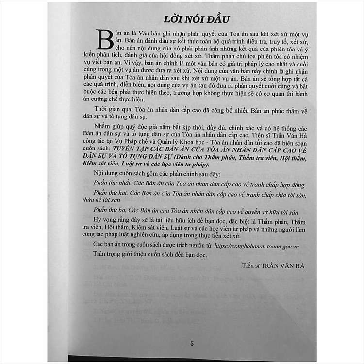 Tuyển Tập Các Bản Án Của Tòa Án Nhân Dân Cấp Cao Về Dân Sự và Tố Tụng Dân Sự - Ảnh 2