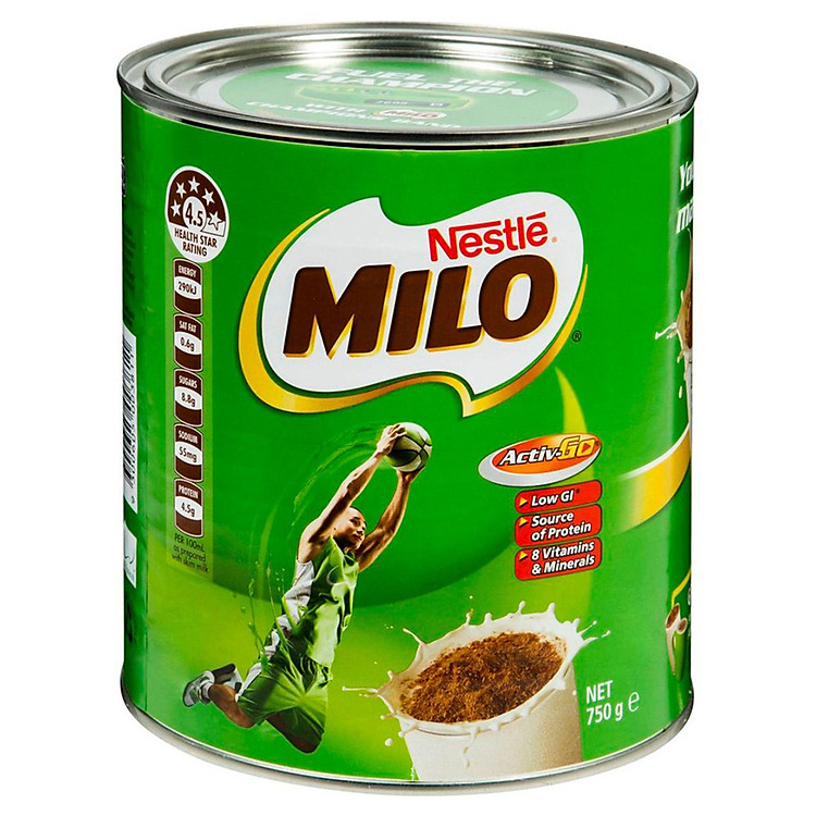 Sữa bột Nestlé Milo Australia 750 Grams - Nhập khẩu Úc