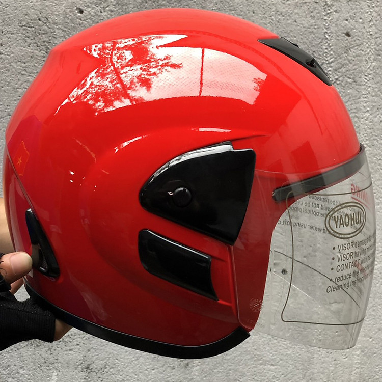 Mũ Bảo Hiểm Phượt 3/4 có kính_ Mũ đôi đẹp