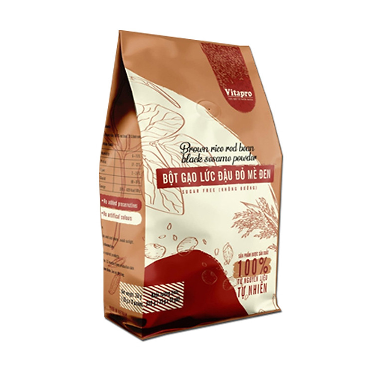 Bột Gạo Lức Đậu Đỏ Mè Đen Vitapro (350gr) - Dinh Dưỡng Thơm Ngon