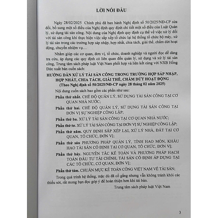 Hướng Dẫn Xử Lý Tài Sản Công Trong Trường Hợp Sáp Nhập, Hợp Nhất, Chia Tách, Giải Thể, Chấm Dứt Hoạt Động theo Nghị định 50/2025/NĐ-CP (V2564T) - Ảnh 3