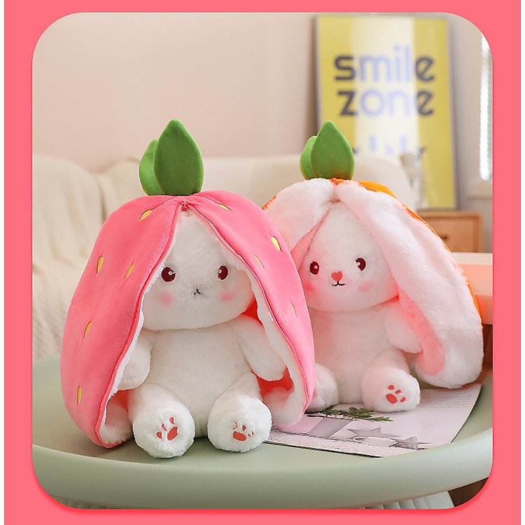 Gấu bông thỏ cà rốt 2 in 1 Chính hãng Tiết kiệm - Hình ảnh 2