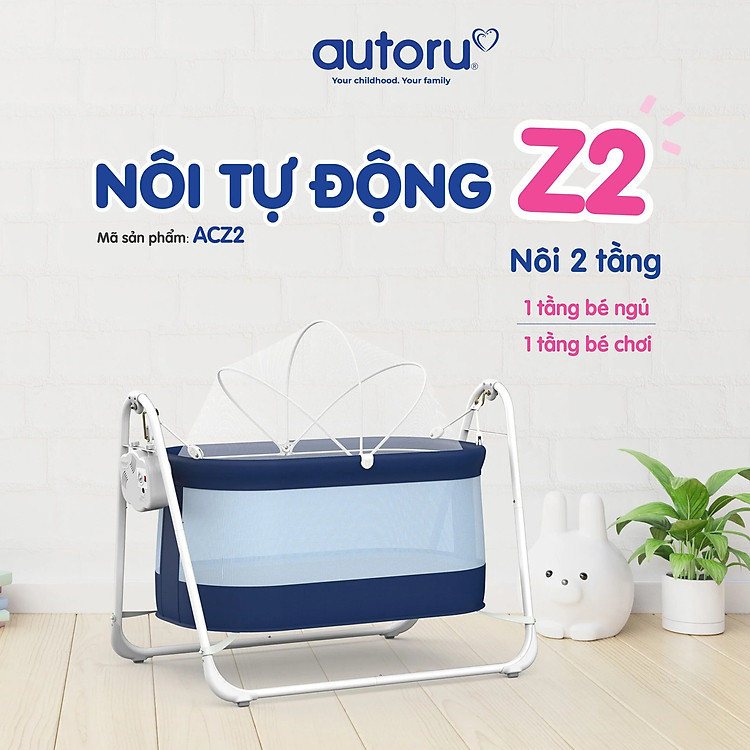 Mua Nôi Tự Động Autoru Z2 Chính Hãng Chính hãng Ưu đãi - Hình ảnh 2