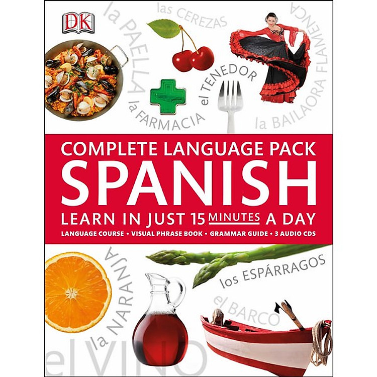 Sách Complete Language Pack Spanish: Learn in Just 15 Minutes a Day