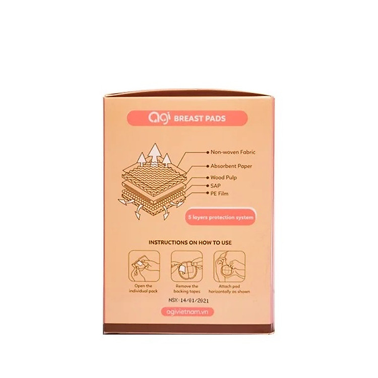 Mua Combo 2 Hộp Lót Thấm Sữa Agi Giá tốt - Hình ảnh 4
