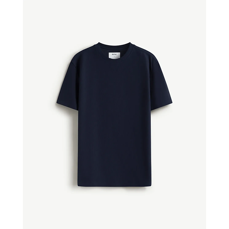 Áo thun nam trơn tay ngắn cotton poly form fitted - RT 10S25TSS010 | ROUTINE CÀ MAU
