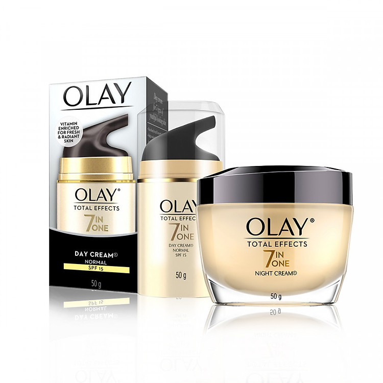 Combo dưỡng da ngày và đêm Olay Total Effect