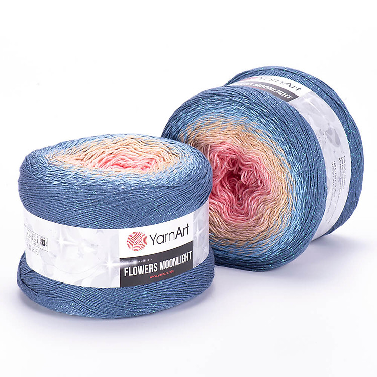 Len Flowers Moonlight - Nhập khẩu chính hãng từ YarnArt - 260 gram dài 1000m