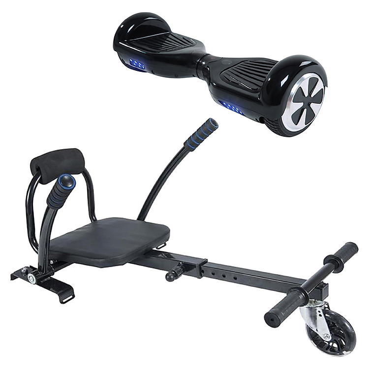 Combo Xe Tự Cân Bằng Smart D Black Và Ghế Điều Khiển Xe Tự Cân Bằng Kart Riposte CB.KART.DBK