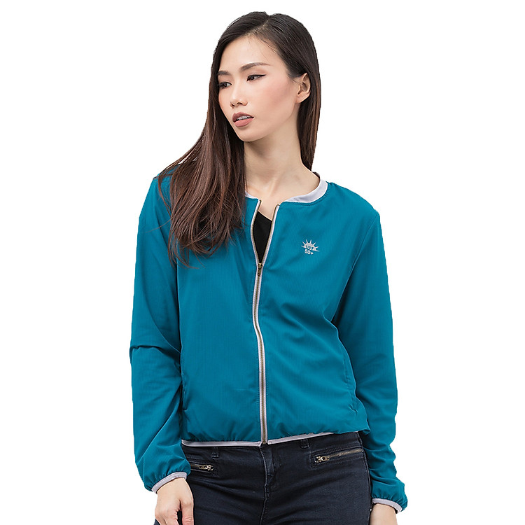 Áo khoác nữ chống nắng UPF50+ Dark Green Zigzag JAC00305 tặng khẩu trang lớn trị giá 129k