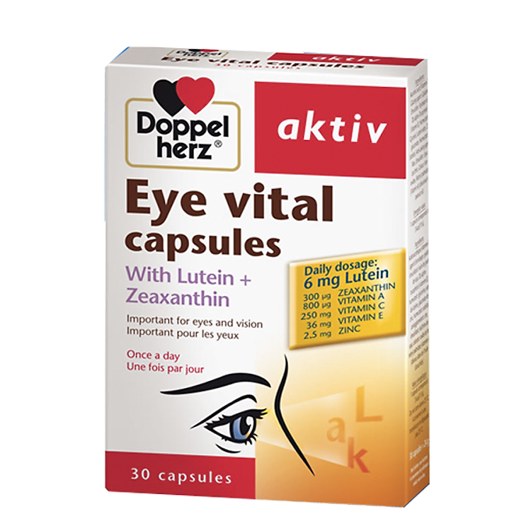 Thực Phẩm Chức Năng Bổ Mắt của Đức DoppelHerz Eye Vital Capsules (30 viên)