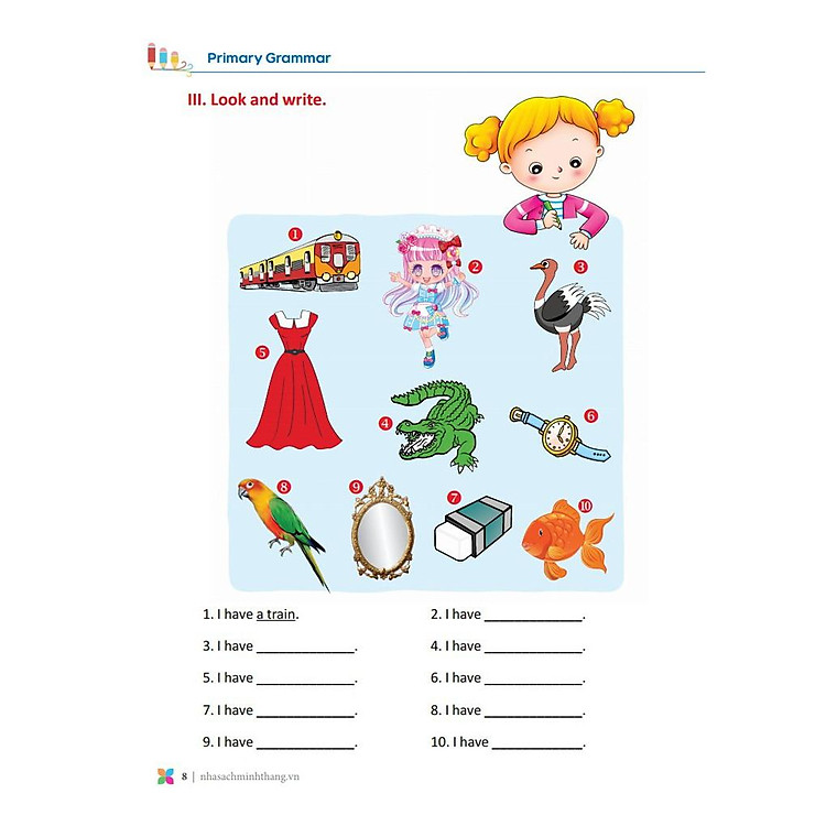 Primary Grammar - Ngữ Pháp Tiếng Anh Theo Chủ Đề Lớp 3 (Tập 1) (Tái Bản 2024) - Ảnh 5