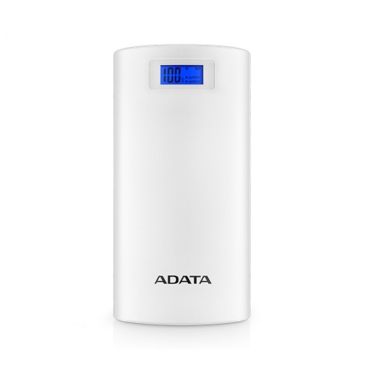 Sạc dự phòng Adata P20000D 20000mAh trắng - Hàng chính hãng