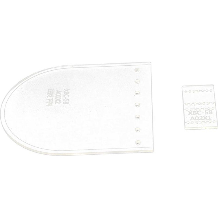 2 Chiếc Trong Suốt Da Thủ Công Acrylic Tiền, Ví Stencil Tiêu Bản