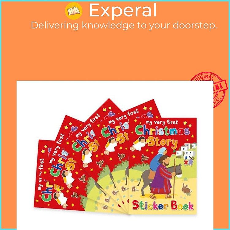 Sách - Christmas Story Sticker Book - Pack of 5 by Alex Ayliffe (UK edition, paperback)