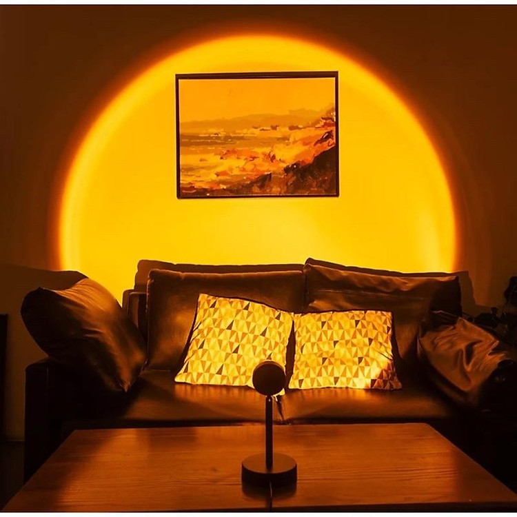 Đèn led chụp hình sống ảo ,trang trí phòng thêm lung linh 4 Màu hoàng hôn, cầu vòng, mặt trời